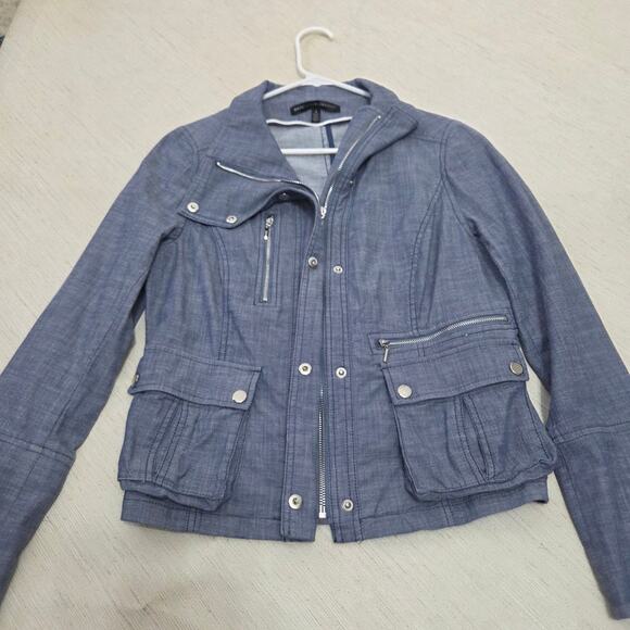 White House Black Market Woman's Blue Jacket size 8 - Picture 4 of 12